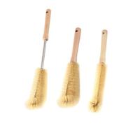 GALPADA 3 pièces Lot de Brosses Longues pour Nettoyage de Bouteilles et Biberons Manche Ergonomique Rotatif Brosse Pot Pratique pour Cuisine et Maison Nettoyage Complet des Bouteilles et
