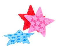 GALPADA 3 Pièces Moules à Glaçons Silicone Étoile Réutilisables et Flexibles pour Boissons Bonbons Gélifiés et Fêtes Plateau de Fabrication de Glaçons Original Forme de Pentagramme