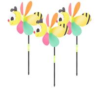 GALPADA 3 pièces Moulin à Vent Libellule PVC pour Jardin Balcon Décoration Garçon Fille Jouets Extérieurs