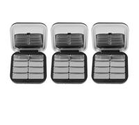GALPADA 3 Pièces Palette Maquillage Vide Magnétique avec Miroir Compartiments Boîte de Rangement Polyvalente pour Fards à Paupières Blush Lèvres Organisateur Sleek pour Voyage et DIY