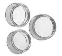 GALPADA 3 pièces Passoire en Acier Inoxydable Passoire de Laboratoire Maille Fine Polyvalente pour Poudre Sol et Triage des Grains