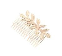 GALPADA 3 Pièces Peigne à Insertion de Cheveux en Alliage Doré, Style | Femme et Mariée, Fixation Facile, Confortable à Porter, Fêtes et Occasions Spéciales