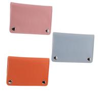 GALPADA 3 Pièces Portable Nail Drill Bits Storage Bag With Snap Closure Display Organizer Case For Manicure Tools Travel-friendly In Orange