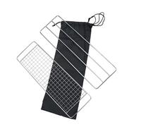 GALPADA 3 pièces Set Barbecue Grill Nets Acier Inoxydable Maille Fine et Résistante Accessoire Barbecue pour Camping et Repas Plein Air Anti-Chute et Facile à Nettoyer