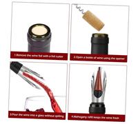 GALPADA 3 pièces Set Ouvre Bouteille Vin Acier Inoxydable Tire Bouchon Ergonomique Verseur et Collier pour Bouteilles de Outil pour Bar et