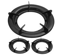 GALPADA 3 pièces Support de Wok Inoxydable de Anneaux de Cuisinière Dérapants pour Gazinière Accessoires de Cuisine Résistants à Haute Température et Faciles à
