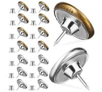 GALPADA 30 Épingles à Boutons sans Couture pour Jeans Serrage-Taille de Pantalon Réutilisable Ajusteur de Taille Pratique en Métal Argenté et Cuivre Kit de Fixation sans Perçage pour