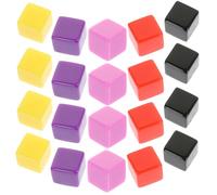 GALPADA 30 Pièces Dés Plastiques Vierges à Faces pour Jeu DIY Légers et Compacts Adaptés à Fêtes Apprentissage et Multiplication pour Garçon Fille Garçons et Filles