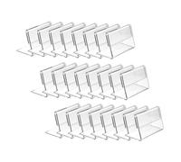 GALPADA 30 pièces Lot de porte-étiquettes clairs pour affichage de prix supports de table en acrylique haute transparence pour signalétique marketing et présentation rapide des produits