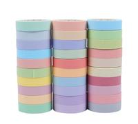 GALPADA 30 rouleaux Ruban Washi Adhésif pour DIY Stickers Décoratifs pour Agenda Scrapbooking et Papeterie Papier Délicat sans Résidu pour Étudiants et Loisirs Créatifs