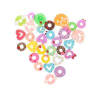 GALPADA 30Pièces Charmes de Beignet pour Décoration de Téléphone et Artisanat DIY Accessoires Kawaii pour Coiffure et Créations Manuelles