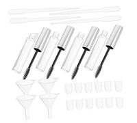 GALPADA 32 pièces Kit de Tubes Mascara DIY Rechargeables avec Pipettes et Entonnoirs Accessoires Pratiques pour Stockage et Application de Mascara et Eyeliner Débutants et Usage