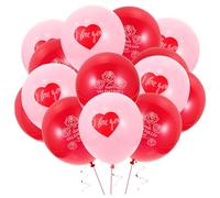 GALPADA 36 Ballons en Latex Saint-Valentin Lot de 2 X 18 Pièces Décoration de Fête Romantique Ballons Décoratifs pour Mariage Anniversaire et Demande en Mariage