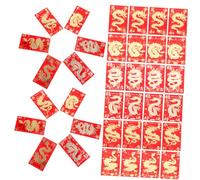 GALPADA 36 Pièces Enveloppes Rouges Chinoises de Année Du Dragon Motifs Zodiacaux Dorés Épaisses Grand Format pour Nouvel An Mariage Lot Enveloppes