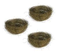 GALPADA 3pcs Nid D'oiseau Artificiel en Fil de Lin Léger pour Décoration de Pâques, Nid Fait Main pour Bonbons et Petits Objets Lors des Fêtes Couleur Aléatoire