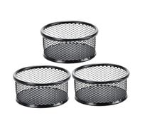 GALPADA 3pièces Boîte De Rangement Filet Pour Papeterie Conteneurs Pour Trombones Fer Organisateur De Bureau Pour École Travail