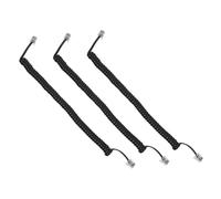 GALPADA 3Pièces Câble Téléphonique Spiralé Cordon Combiné Souple pour Téléphones Fixes Modérée Transmission Stable Pratique et Knotting
