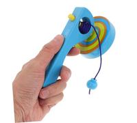 GALPADA 3pièces Jouet Bois Gyroscope pour Garçon Fille Et Tout Poignée Et Ficelle à Tirer Jouet Éducatif Préscolaire
