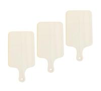 GALPADA 3pièces Lot de Planches à Découper Multifonctions avec Poignée Planches Pratiques pour Pizza et Usage Domestique Accessoires Cuisine Naturels
