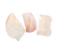 GALPADA 3pièces Peigne De Voyage Coquillage Peigne à Main Léger Petit Pour Cheveux Épais Démêlant Coquillage Pour Filles De Sac Multifonction
