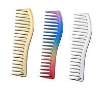 GALPADA 3pièces Peignes Barbiers à Dents Larges Pour Homme Lot De Peignes De Coiffure Éclectiques Démêlage Cheveux Secs Et Humides Adaptés Coupe Coiffage Et Application De Cire