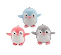 GALPADA 3pièces Porte-clés Forme De Pingouin Avec Breloques Pendentifs Accessoires Suspendus Pour Sacs Et Décorations Festives Couleurs Aléatoires