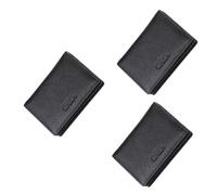 GALPADA 3pièces Portefeuille Bifold pour Hommes avec Boucle Et Fermeture Éclair Porte-Cartes Multi-Usage Noir pour Cartes De Crédit Id Et Espèces