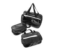 GALPADA 3pièces Trousse de Toilette Transparente de Voyage Capacité Spacieuse Kit de Rangement pour Cosmétiques et Articles de Toilette