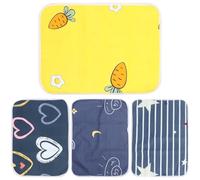 GALPADA 4 Coussinets pour Pipi Animaux Petits Réutilisables et Lavables en Coton pour Cage de Cobayes et Hamsters, Tapis Absorbants et Imperméables pour Propreté
