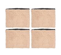 GALPADA 4 Coussins D'accoudoirs Rembourrés pour Fauteuil Roulant et Chaise de Bureau, Housses en Sherpa Beige Mousse Perlée, Entretien Facile pour Usage à Domicile Établissement de Santé