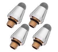GALPADA 4 Embouts en Fibre Hybride pour Stylet Capacitif M5, Pointe de 5mm en Tissu Conducteur Argenté, Résistants à l'usure, Installation Facile, Pack de 4 pour Écrans Tactiles