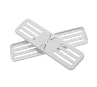 GALPADA 4 Ensemble Support Mural Adhésif pour Rallonge de Prise Conteneur de Socket en PP, Ajustement Multi-directionnel 360° pour Rangement Pratique sans Perçage