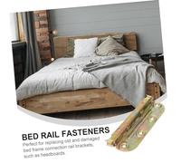 GALPADA 4 Ensembles Support de Rail de Lit Antirouille Crochet Solide pour Cadre de Fixation Pratique Remplacement