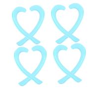 GALPADA 4 paires Crochets Silicone Transparent Anti- pour Masque Extensions Pratiques pour Sangles Protège-oreilles Léger et Accessoires Masque Quotidien Bleu