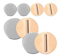 GALPADA 4 Paires de Broches Magnétiques à Boucle Mini Porte-Broche en Métal Argenté et Doré Aimants pour Broches de Vêtements Convertisseurs Magnétiques Pratiques Accessoires Bijoux