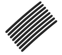 GALPADA 4 paires Protège-branche Lunettes Silicone Antidérapant Embouts Flexibles pour Branches Fines Accessoires pour et Soleil Noir