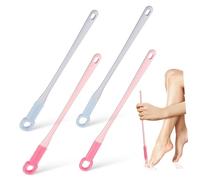 GALPADA 4 pièces Brosse Nettoyage Orteils Douce à Long Manche Bleu et Rose pour Nettoyage Sans Effort