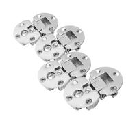 GALPADA 4 Pièces Charnières Cachées Réglables pour Porte Darmoire de Cuisine et Salle de Bain Charnières Dangle Gain de Place Lot de Finition Argentée
