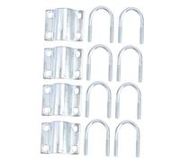 GALPADA 4 pièces Clip Fer Galvanisé U Pouce Lot de Pince U Fer pour Équipement Délevage Porcin Accessoire de Table de Mise Bas Facile à Installer