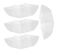 GALPADA 4 pièces Collecteur Huile pour Hotte de Cuisine Bac Récupérateur Huile avec Gouttière Entonnoir Bol Anti-goutte pour Élimination des Déchets Gras