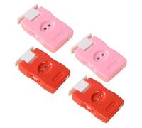 GALPADA 4 Pièces Compteur de Tricot Crochet Plastique Abs Lot de Rouge et Rose Outil Manuel de Mesure pour Projets DIY Adapté Débutants et Experts Portable pour Maison et Voyages