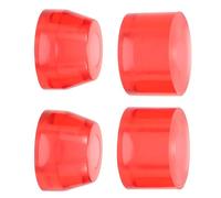 GALPADA 4 Pièces Coussinets Suspendre pour Longboard en PU Rouge | Remplacement Facile, Réduit les Chocs sur Irrégularités, pour Street Skaters et Riders, Skatepark et Extérieur