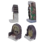 GALPADA 4 Pièces Décoration D'aquarium Flexible et Polyvalente Fenêtre de Jardin Unique en Résine Synthétique 4,90x3,20x1,70cm pour Mini Scène Extérieure ou Intérieur