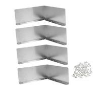 GALPADA 4 pièces Déflecteurs de Pluie Aluminium pour Gouttières Protection Éclaboussures Incurvée pour Angles de Toit Installation Facile pour Toits Bardeaux et Résistante Aux Intempéries