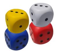 GALPADA 4 pièces Dés Mousse PU Colorés pour Jeux de Société Fêtes et Décoration Familiale Couleur Aléatoire Couleur Aléatoire