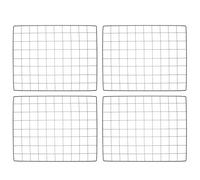 GALPADA 4 Pièces Feuille de Clôture Détachable pour Animaux de Compagnie, Panneau de Clôture pour Chien en Fil de Fer, Noir, Perméable à l'eau, Robuste, Flexible, sans Outils, pour Chien