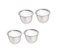 GALPADA 4 pièces Filtre à Thé Inoxydable Passoire Fine Résistante Haute Température Accessoires de Théière Remplaçables Infuseur Mesh Pratique pour Infusion Précise