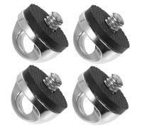 GALPADA 4 pièces Kit de Vis de Fixation Zinc pour Sangle de Cou Appareil Photo Anneaux pour Maintien Sécurisé avec Joint Silicone Vibration Accessoires Durables pour Caméra
