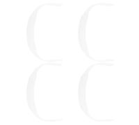 GALPADA 4 Pièces Lacets Élastiques en Silicone Blanc 24,8cm pour Bottes de Neige et Pantalons, Antidérapants et Extensibles, Sports D'hiver