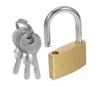 GALPADA 4 pièces Lot de Cadenas Laiton avec Clés Serrures Multi-usage pour Casier de Gym Valise Armoire et Portail Cadenas Robustes et pour Usage Quotidien